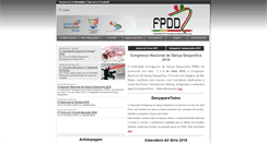 Desktop Screenshot of fpdd.pt