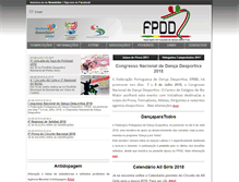 Tablet Screenshot of fpdd.pt